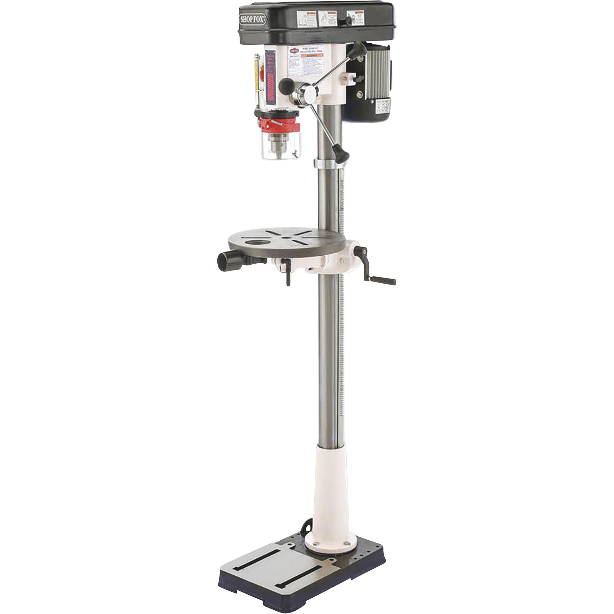 Shop Fox Oscillating Floor Standing Drill Press - 13 1/4in. Swing, 3/4 HP, 12 Speeds, 110V, Model# W1848